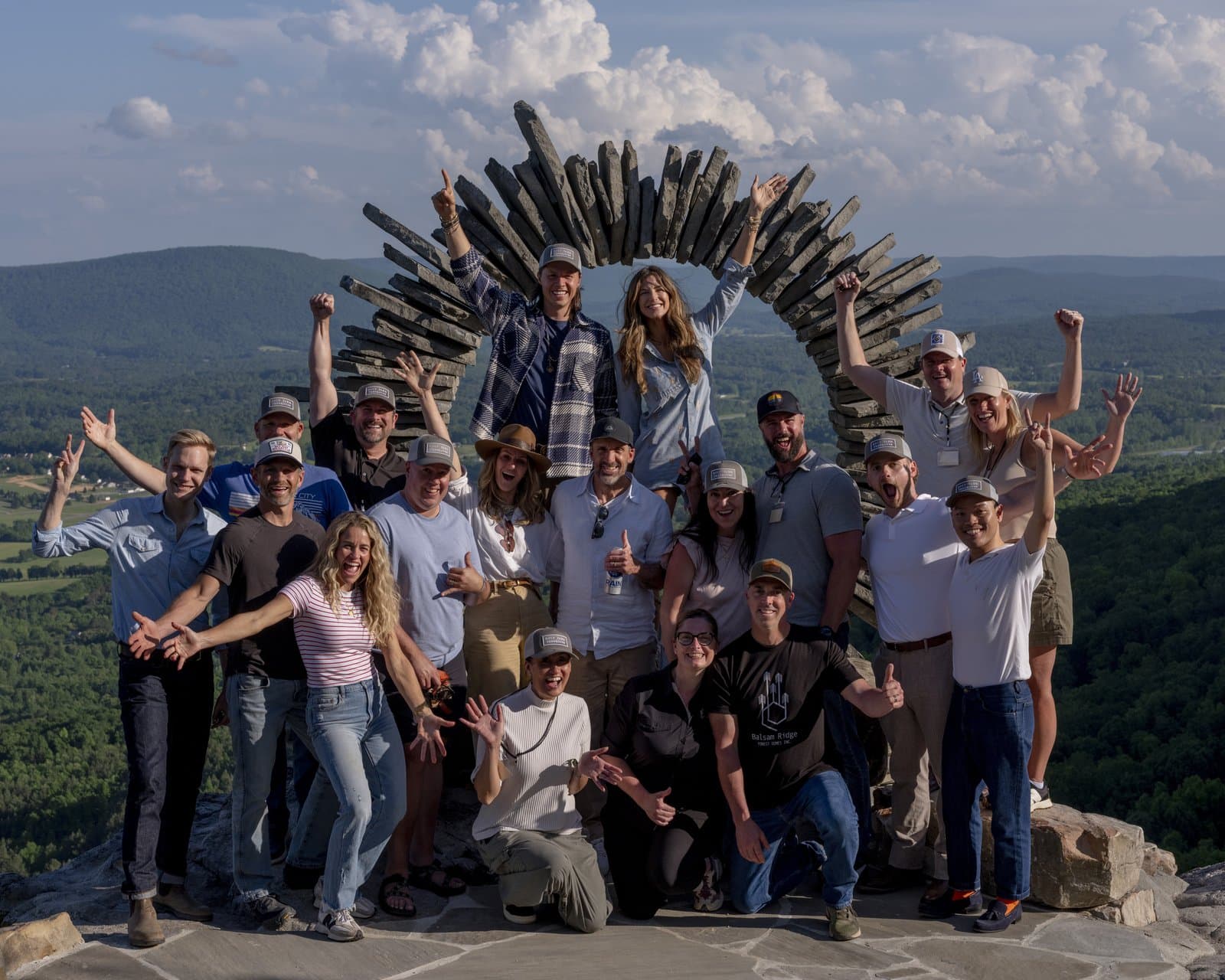 The BOLT FARM team on the mountain