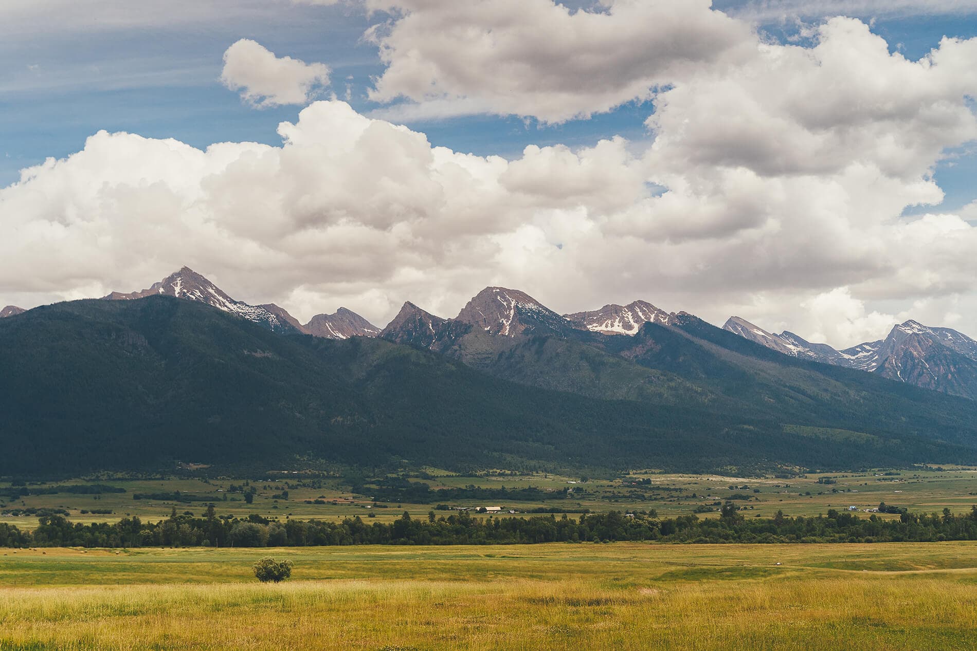 Sweeping mountain valley